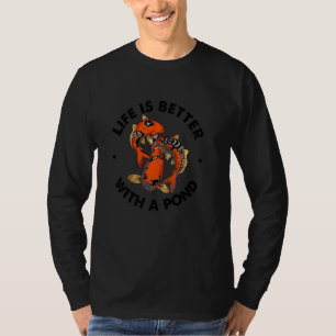 Funny Pond Koi Fish for Nishikigoi Carp Lover Mann T-shirt