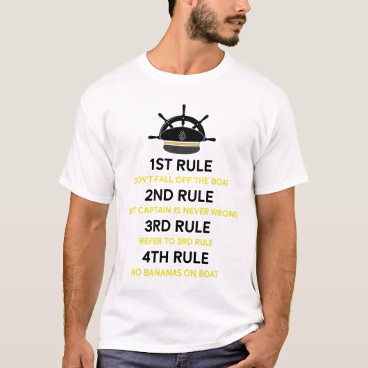 Funny Pontoon Boat Kapitein Gift Boating Eigenaar T-shirt (Voorkant)