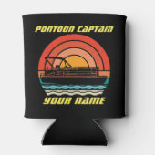 Funny Pontoon Kapitein Summer Boating  Blikjeskoeler (Achterkant)