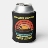 Funny Pontoon Kapitein Summer Boating  Blikjeskoeler (Blikje Achterkant)