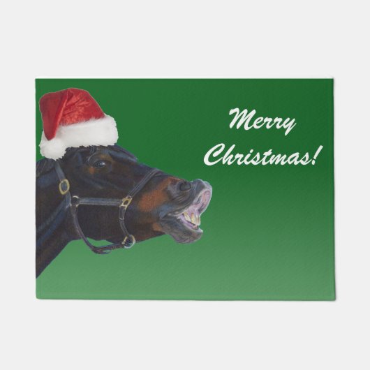 Funny Pony Merry Kerstmis Deurmat (Voorkant)