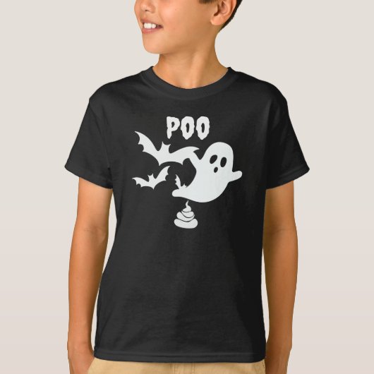 Funny Poo Ghost T-shirt (Voorkant)
