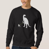 Funny Poodle Dinosaur Dog Owner Trui (Voorkant)