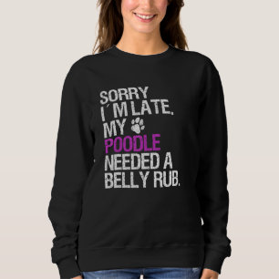 Funny Poodle Dog Eigenaar voor meisjes Vrouwen Trui