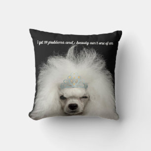 Funny Poodle Humor Sierkussen