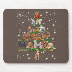 Funny Poodle kerstboom Decor Ornament Costuum Muismat