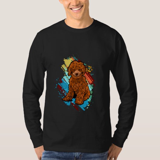 Funny Poodle Puppies Pullover (Voorkant)