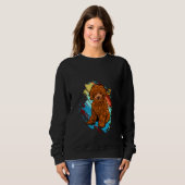 Funny Poodle Puppies Pullover (Voorkant volledig)