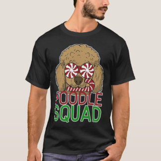 Funny Poodle Squad met Kerstmis beste vrienden kon T-shirt