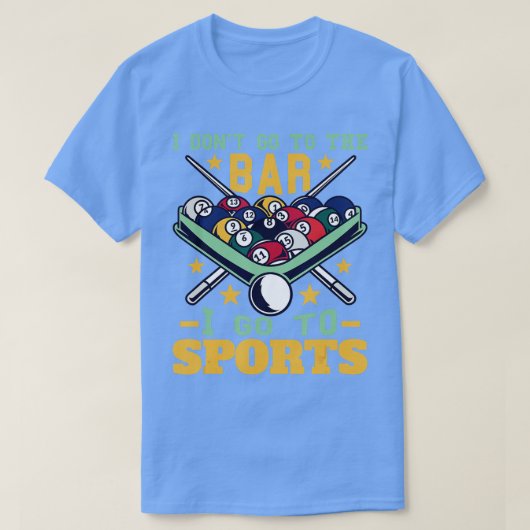 Funny Pool Accessoires Billiard Player T-shirt (Design voorkant)