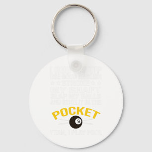 Funny Pool Biljart Shirt Ik speel Pool Biljart Gi Sleutelhanger