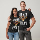 Funny Pool Biljart Speler I'D Hit That Snook T-shirt (Unisex)