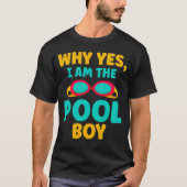 Funny Pool Boy Swimmer Fun Swimming T-shirt (Voorkant)