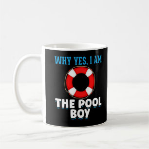 Funny Pool Boy Swimmer Humor Koffiemok