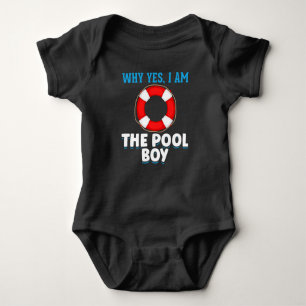 Funny Pool Boy Swimmer Humor Romper