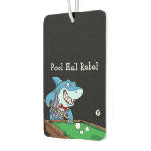 Funny Pool Hall Rebel Billiards Theme Men's Car Luchtverfrisser (Links)