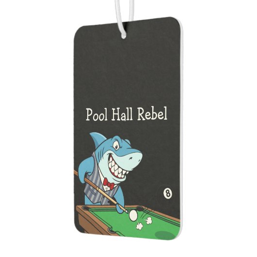 Funny Pool Hall Rebel Billiards Theme Men's Car Luchtverfrisser (Links)