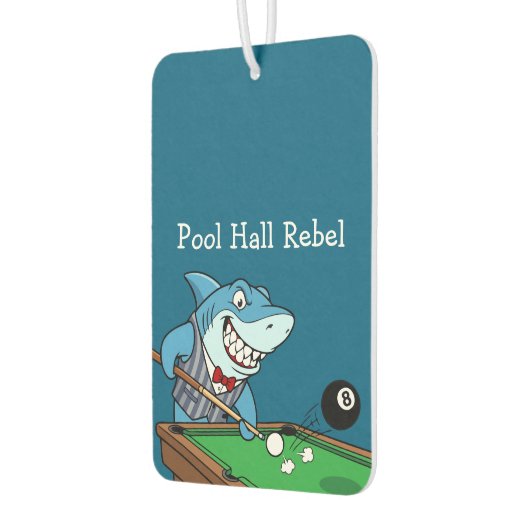 Funny Pool Hall Rebel Billiards Theme Men's Car Luchtverfrisser (Links)