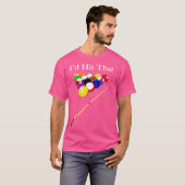 Funny Pool Hall Shark Billiards Player Hustler T-shirt (Voorkant volledig)