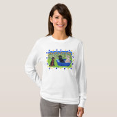 Funny Pool Party Labradors T-shirt (Voorkant volledig)