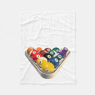 Funny Pool Perfect Rack Billiards T-shirt Fleece Deken