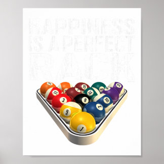 Funny Pool Perfect Rack Billiards T-shirt Poster