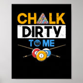 Funny pool player 8 ball billiers poster (Voorkant)