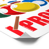 Funny Pool Player Billiards alleen maar de tip die Poster (Hoek)