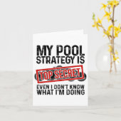 Funny Pool Player Billiards Gift for Men Women Gam Kaart (Gele Bloem)