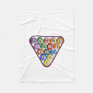 Funny Pool Player Gift for Men Cool Addicted to Bi Fleece Deken