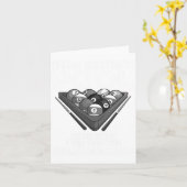 Funny Pool Player Gift for Men Cool Addicted to Bi Kaart (Gele Bloem)