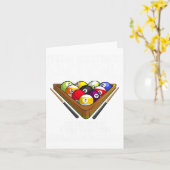 Funny Pool Player Gift for Men Cool Addicted to Bi Kaart (Gele Bloem)