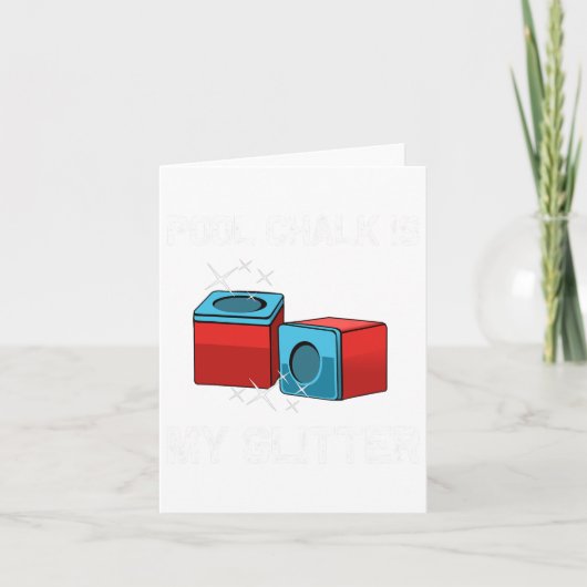 Funny Pool Player Gift for Men Women Billiards Cue Kaart