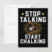 Funny Pool Player Quote Billard Sports Briefkaart (Voorkant / Achterkant)