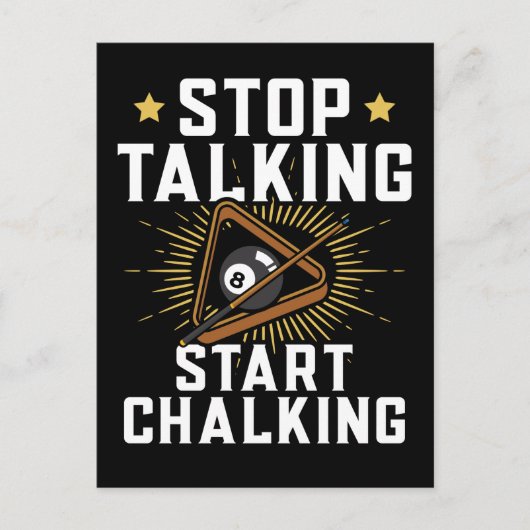 Funny Pool Player Quote Billard Sports Briefkaart (Voorkant)