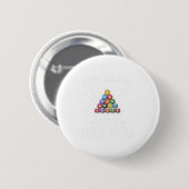 Funny Pool Player Quote Billiard Stop met Star spr Ronde Button 5,7 Cm (Voorkant /achterkant)