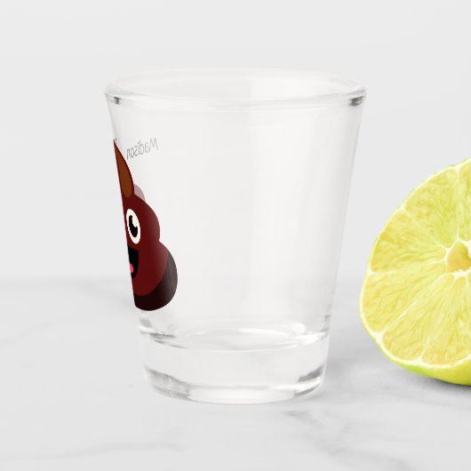 Funny Poop, aangepast glas (Rechts)
