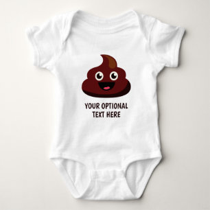 Funny POOP aangepaste shirten en jassen Romper