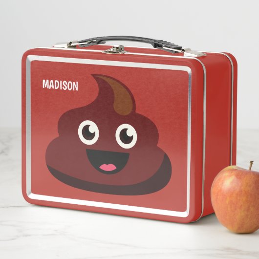 Funny Poop Custom name lunchboxen (In situ)
