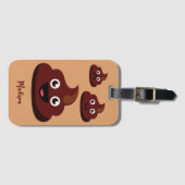 Funny Poop, douanenaam Bagagelabel (Voorkant (horizontaal))