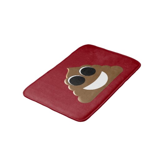 Funny Poop Emoji Badmat (Gekanteld)