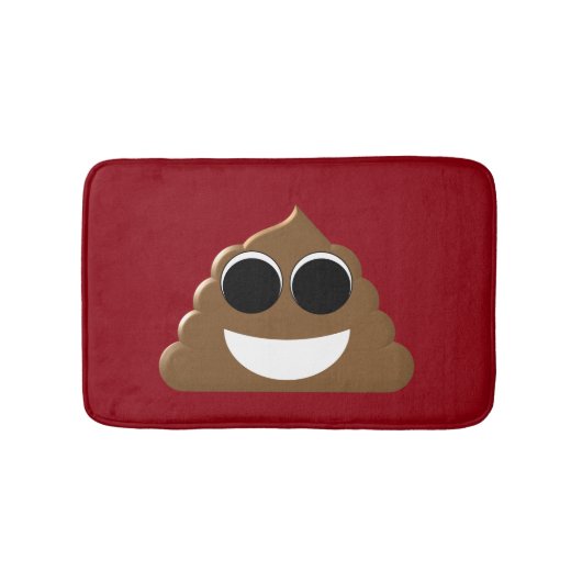 Funny Poop Emoji Badmat (Voorkant)