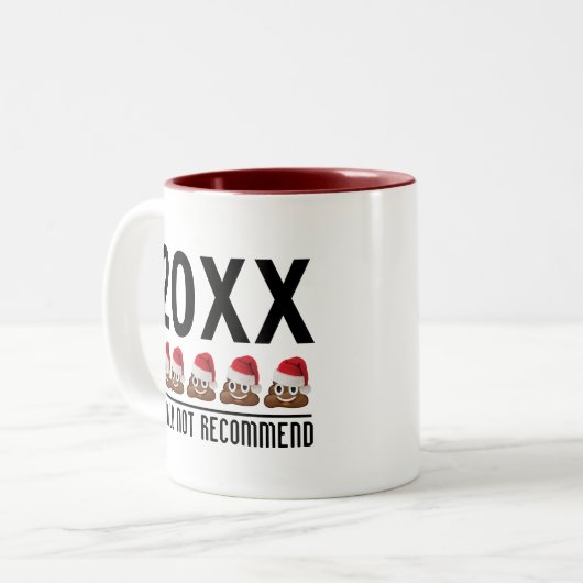 Funny Poop Emoji Coffee Mok - Sarcastisch cadeau (Voorkant links)