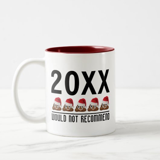 Funny Poop Emoji Coffee Mok - Sarcastisch cadeau (Links)