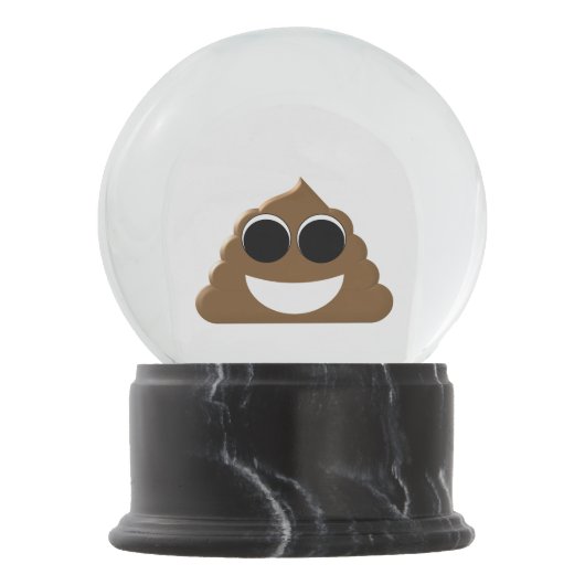 Funny Poop Emoji Sneeuwbol (Voorkant)