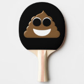 Funny Poop Emoji Tafeltennisbatje (Voorkant)
