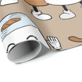 Funny poop emoji tulle papierpatroon cadeaupapier (Rol Hoek)