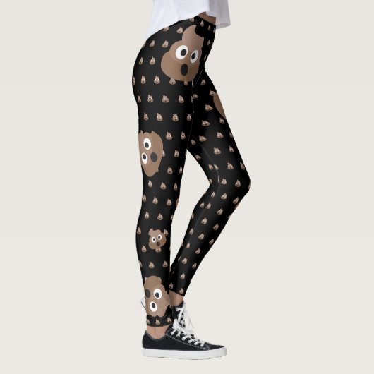 Funny Poop Emojis Leggings (Rechts)