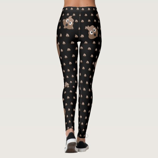 Funny Poop Emojis Leggings (Achterkant)
