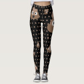 Funny Poop Emojis Leggings (Voorkant)